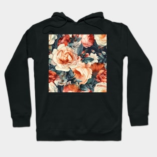 Detailed Water Color Flower Pattern - 2 Hoodie